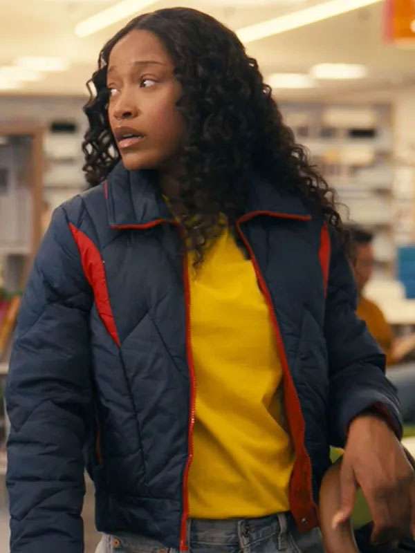 The Burbs S01 Keke Palmer Blue Quilted Jacket