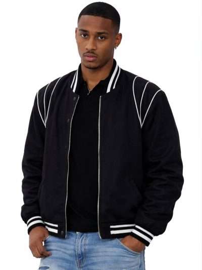 Keith Powers The Gates 2026 Black Bomber Jacket