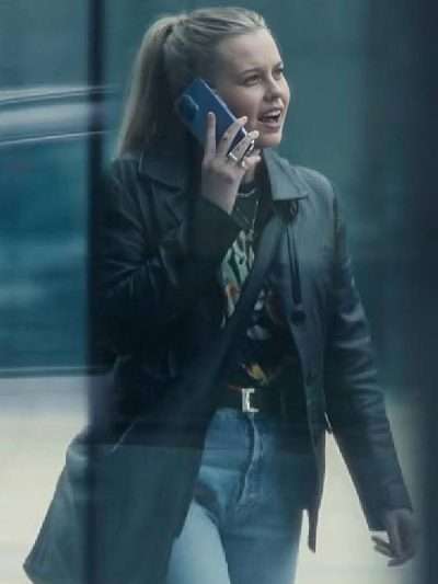 The Last Thing He Told Me Angourie Rice Leather Blazer