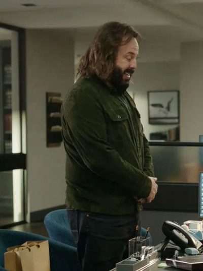 The Lincoln Lawyer Cisco Wojciechowski Green Suede Jacket