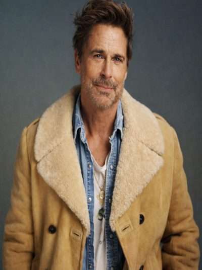 The Musical Rob Lowe Shearling Leather Jacket