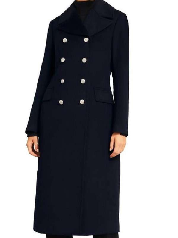 The Young and the Restless 2026 Sharon Case Blue Wool Coat