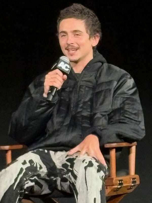 Timothée Chalamet Marty Supreme 2026 Black Satin Jacket