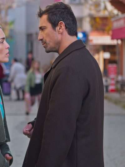 To Love to Lose S01 Ibrahim Celikkol Brown Wool Coat