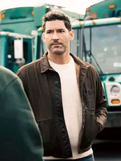CIA S01 Tom Ellis Brown Cotton Jacket