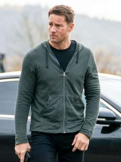 Justin Hartley Tracker S03 Green Hoodie