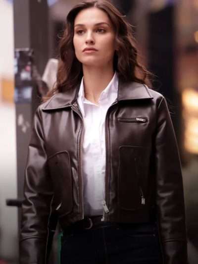 Ekin Aksoy Underground Brown Leather Jacket
