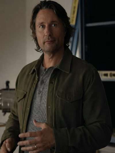 Virgin River 2026 Martin Henderson Green Wool Jacket