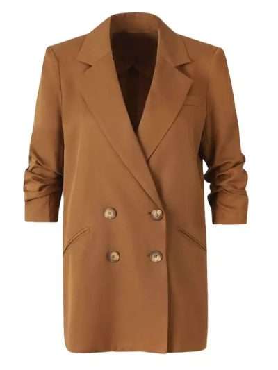 Watson S02 Sasha Lubbock Brown Long Blazer