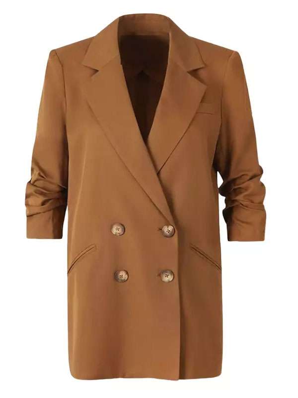 Watson S02 Sasha Lubbock Brown Long Blazer