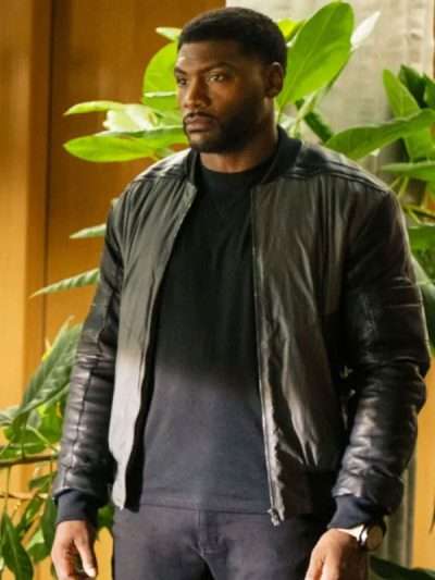 Jamall Johnson Watson Black Bomber Leather Jacket