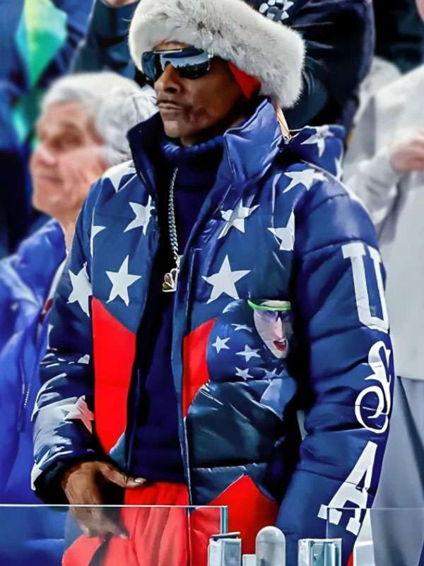 Olympics 2026 Snoop Dogg Speed Skating Puffer Jacket