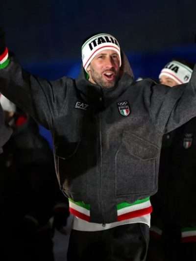 Winter Olympics 2026 Team Italy EA7 Bomber Jacket
