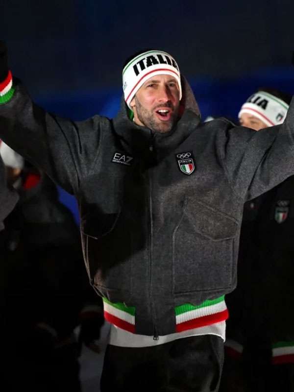 Winter Olympics 2026 Team Italy EA7 Bomber Jacket