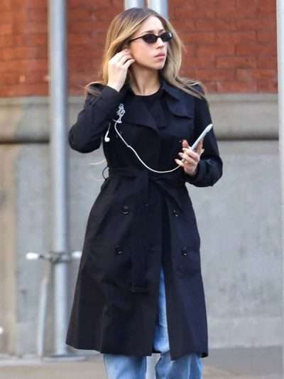 NYC 2026 Tate McRae Black Coat