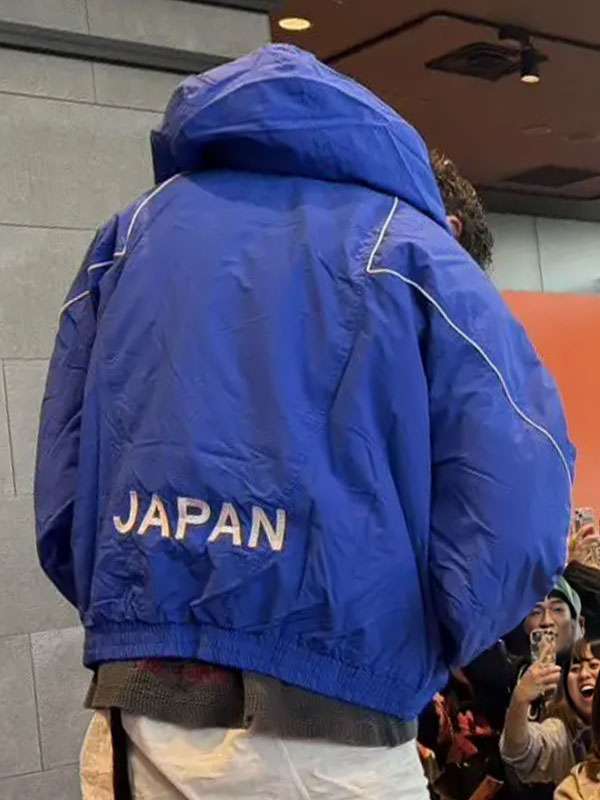 Marty Supreme 2026 Timothée Chalamet Blue Japan Jacket