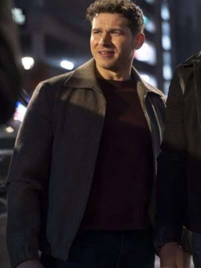 Oliver Stark 9-1-1 Nashville Oliver Grey Wool Jacket