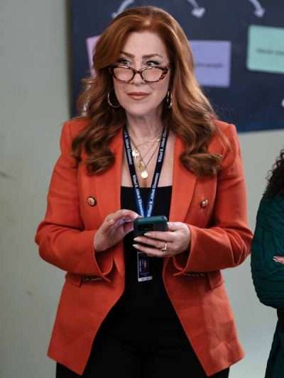 Melissa Schemmenti Abbott Elementary S05 Orange Blazer