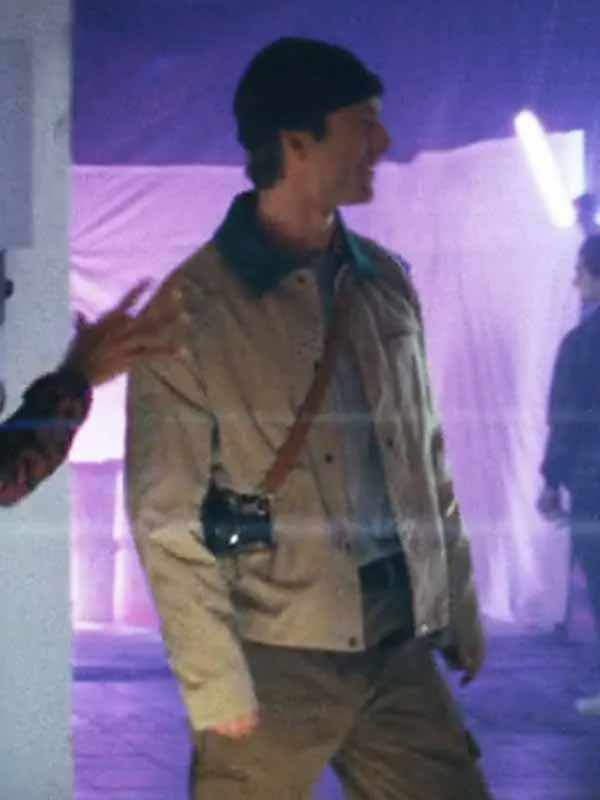 How to Make a Killing 2026 Glen Powell Grey Cotton Jacket