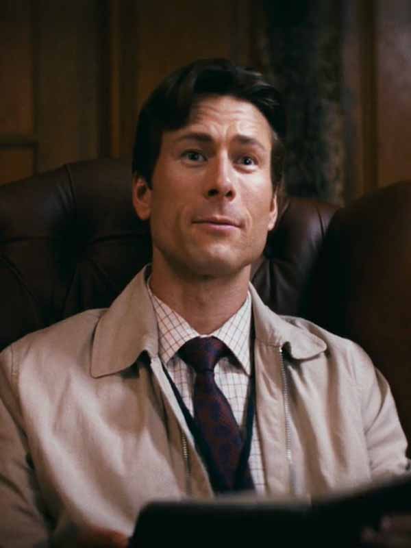 Movie How To Make A Killing 2026 Glen Powell Beige Cotton Jacket