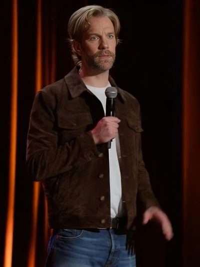 Anthony Jeselnik Bones and All Suede Leather Jacket