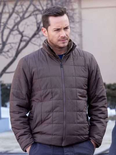 Jesse Lee Soffer Chicago Med S11 Brown Puffer Jacket