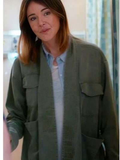 Christa Miller Shrinking S03 Green Jacket