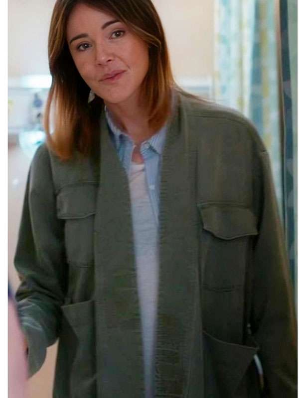Christa Miller Shrinking S03 Green Jacket