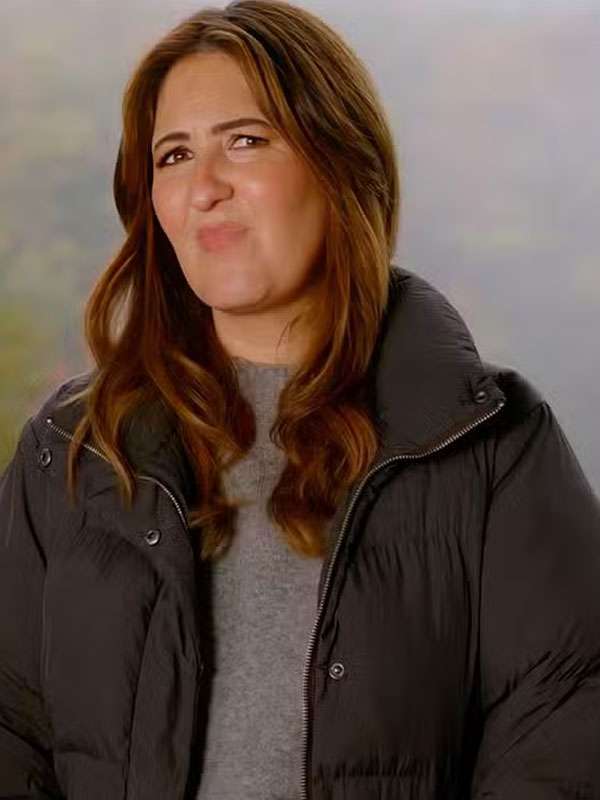 D’Arcy Carden Wild Vacation Rentals Grey Puffer Jacket