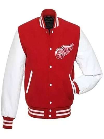 Detroit Red Wings Letterman Varsity Jacket