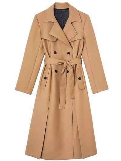 Elsbeth S03 Micaela Diamond Brown Trench Coat