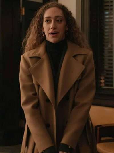 Elsbeth 2026 Samantha Edwards Brown Wool Coat