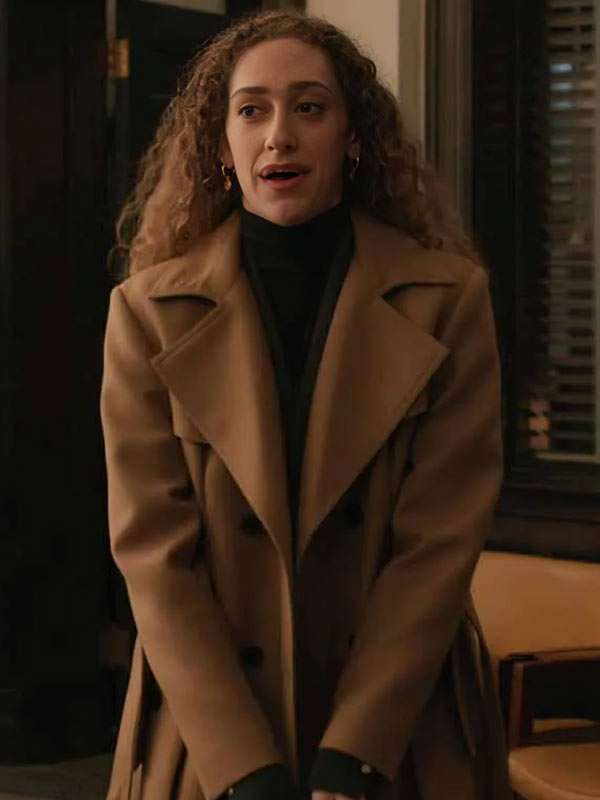 Elsbeth 2026 Samantha Edwards Brown Wool Coat