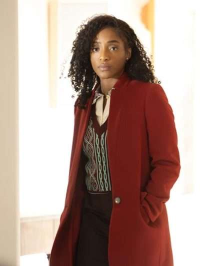 Faith Mitchell Will Trent 2026 Red Wool Coat
