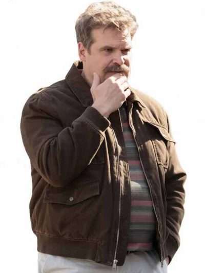 DTF St. Louis 2026 Floyd Smernitch Brown Bomber Cotton Jacket