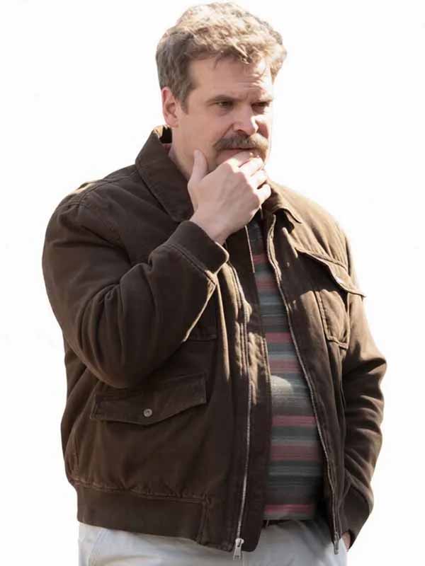 DTF St. Louis 2026 Floyd Smernitch Brown Bomber Cotton Jacket