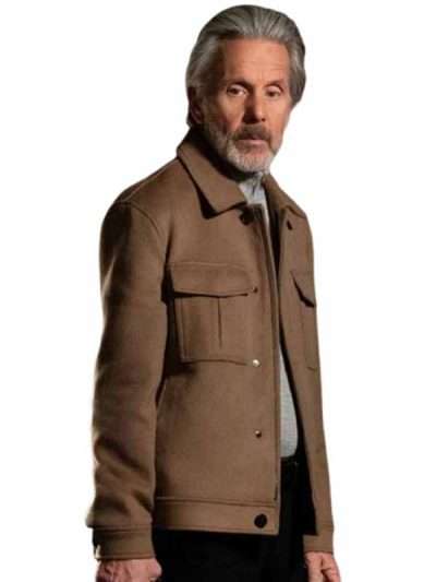 Alden Parker TV Series NCIS 2026 Gary Cole Brown Wool Jacket