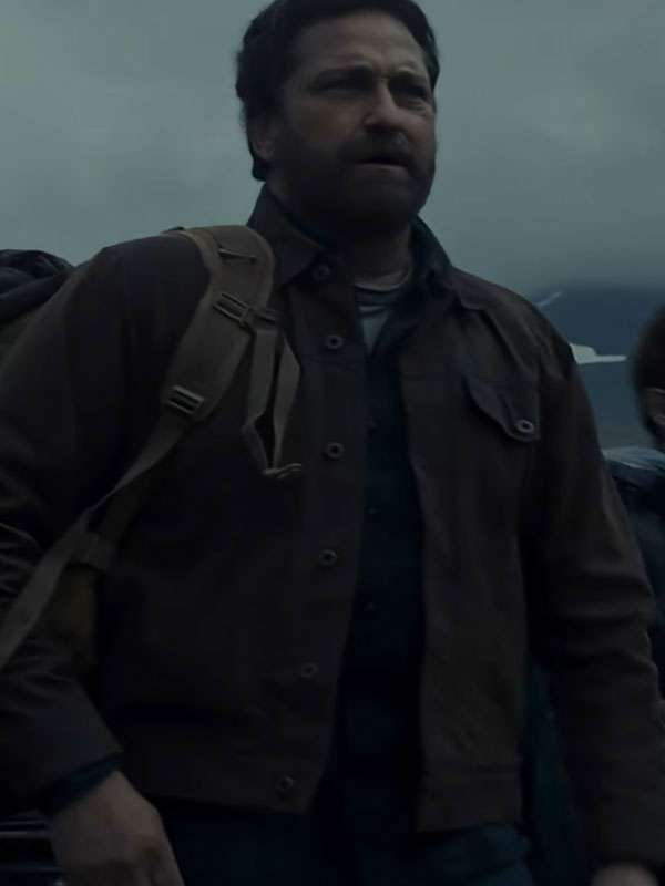 Gerard Butler Greenland 2 Migration Brown Jacket
