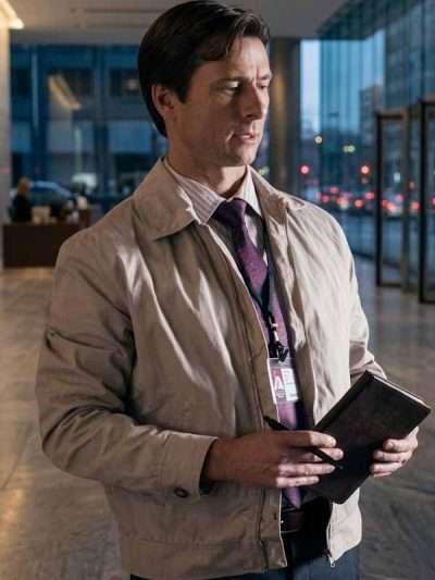 Becket Redfellow Movie How To Make A Killing 2026 Glen Powell Beige Cotton Jacket