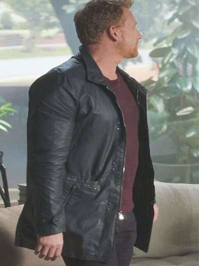 Grey's Anatomy 2026 Kevin McKidd Black Leather Jacket