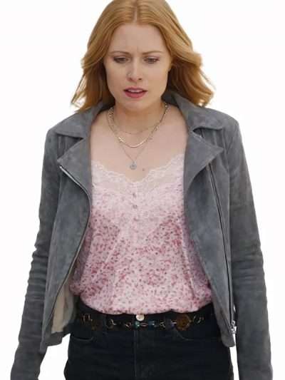 Return to Silent Hill 2026 Mary Crane Grey Leather Jacket