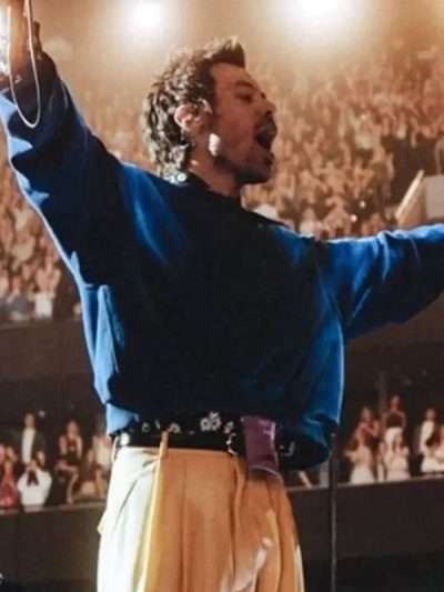 One Night In Manchester Harry Styles Blue Sweatshirt