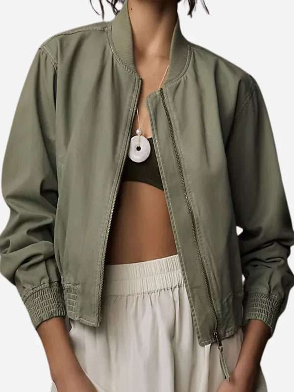 Ingrid Derian Watson S02 Green Bomber Jacket