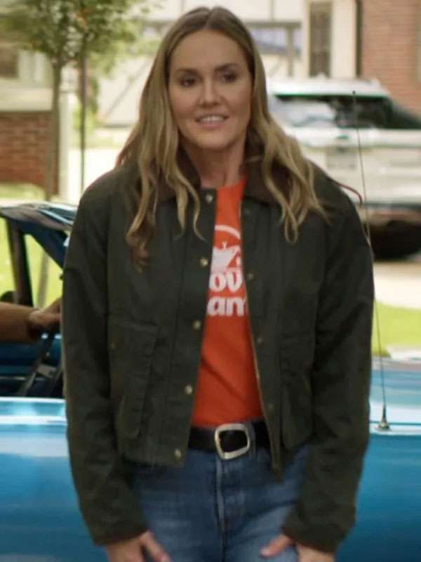Erinn Hayes Its Not Like That Green Cotton Jacket