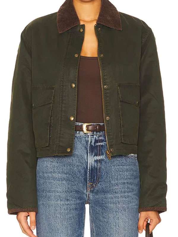 Its Not Like That S01 Erinn Hayes Green Cotton Jacket