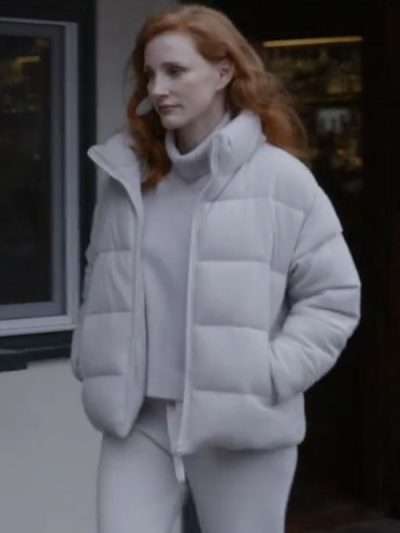 Dreams 2026 Jessica Chastain Puffer Jacket