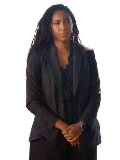 Gaby TV Series Shrinking 2026 Jessica Williams Black Striped Blazer