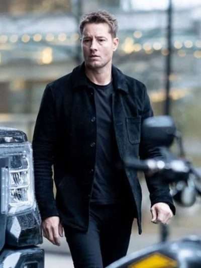 Tracker S03 Justin Hartley Black Suede Jacket