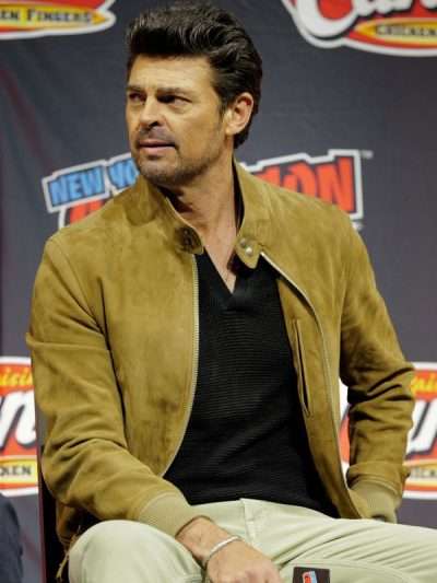 Karl Urban Mortal Kombat 2 Brown Suede Bomber Jacket