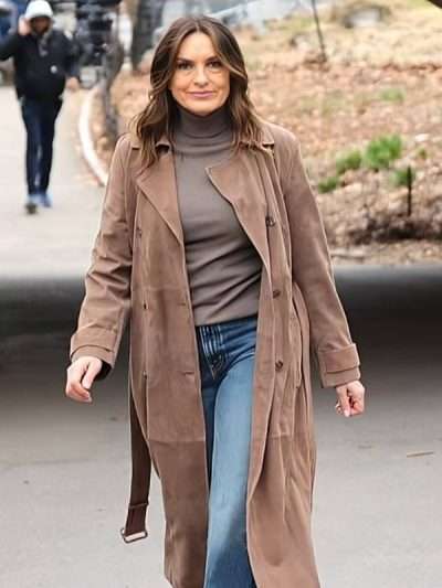 Law and Order SVU Olivia Benson Brown Trench Coat